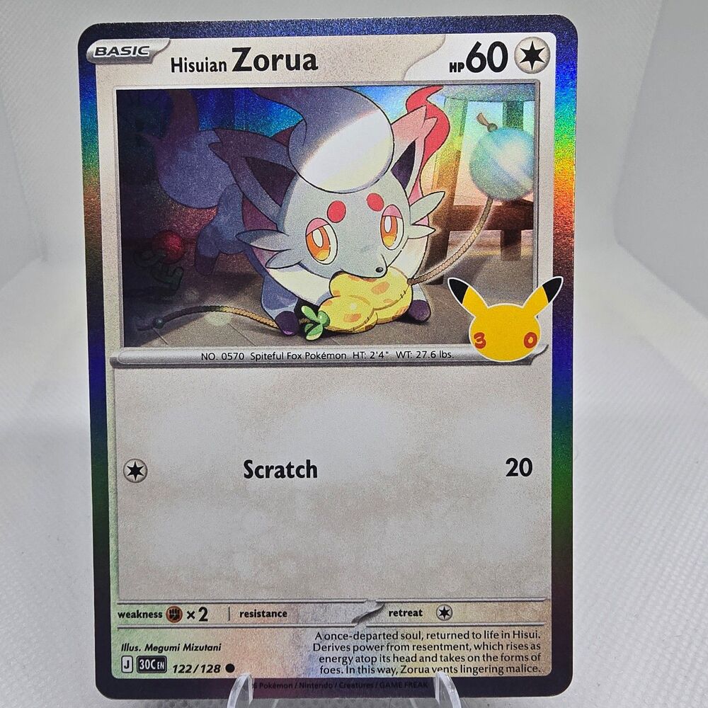 Hisuian Zorua #122 Pokémon 30th Celebration